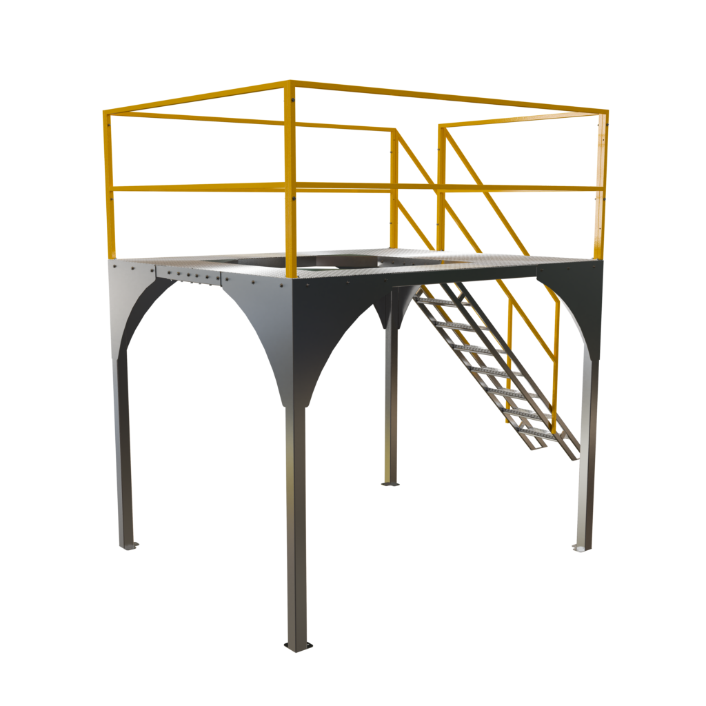 Plataforma estrutural para balança dosadora multicabeçotes VID Indústria
