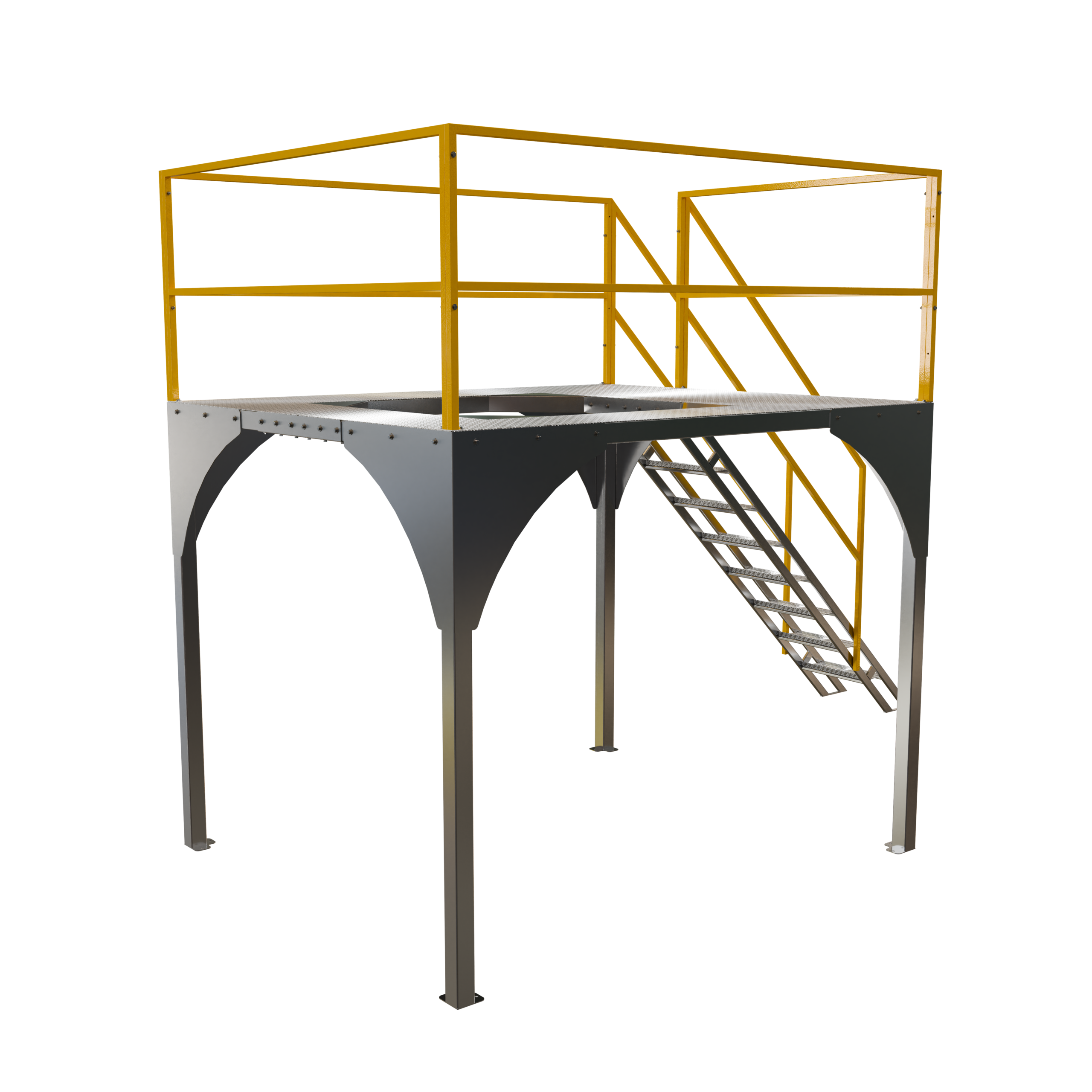 Plataforma estrutural para balança dosadora multicabeçotes VID Indústria